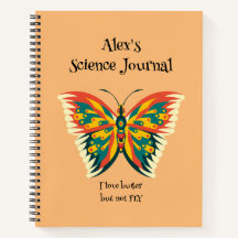 Personalized Butterfly, Colorful Butterfly Journal