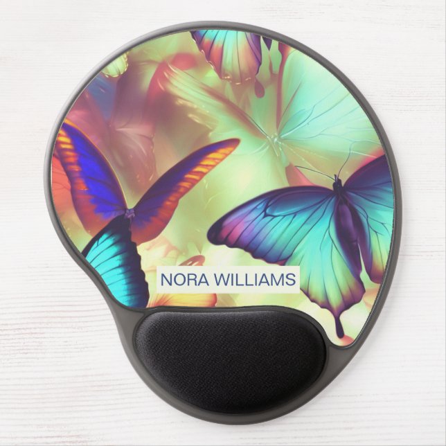 Personalized Butterfly  Gel Mouse Pad (Front)