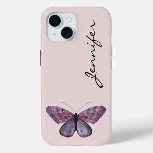Personalized Butterfly iPhone 15 Phone Case