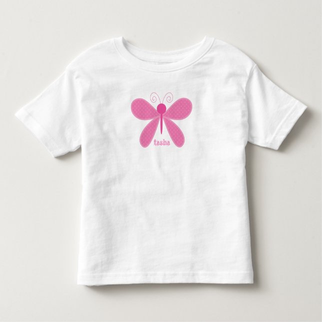 Personalized Butterfly Kids T-Shirt (Front)