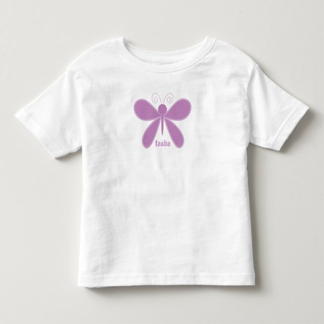 Personalized Butterfly Kids T-Shirt (Front)