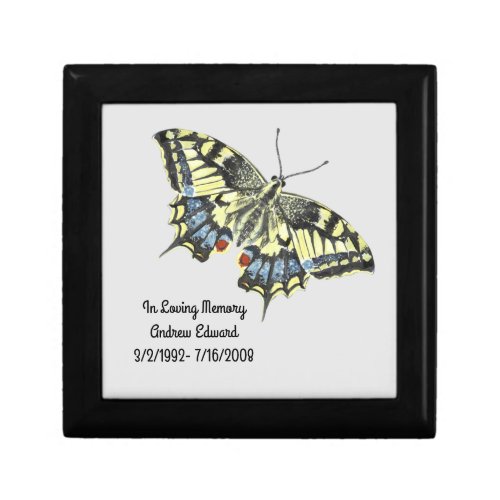 Personalized Butterfly Memorial Gift Box