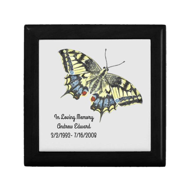 Personalized Butterfly Memorial Gift Box (Front)