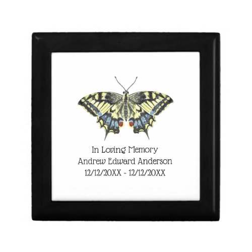 Personalized Butterfly Memorial Loss of Loved One Gift Box