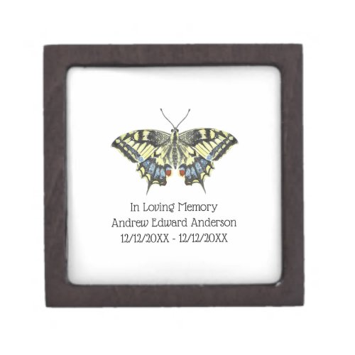 Personalized Butterfly Memorial Loss of Loved One Gift Box