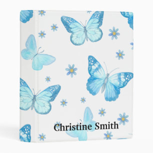 Personalized Butterfly Mini Binder
