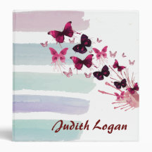 Personalized Butterfly Motif Memory Book