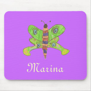 Personalized butterfly mousepad