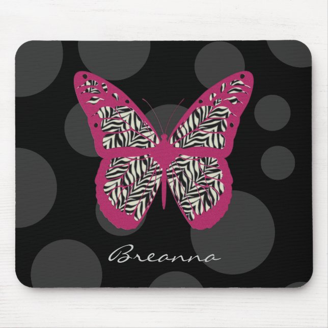 Personalized Butterfly Mousepad (Front)