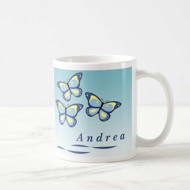 Personalized Butterfly Mugs (Right)