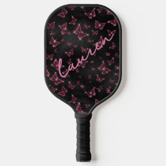 Personalized Butterfly Name Pickleball Design Paddle