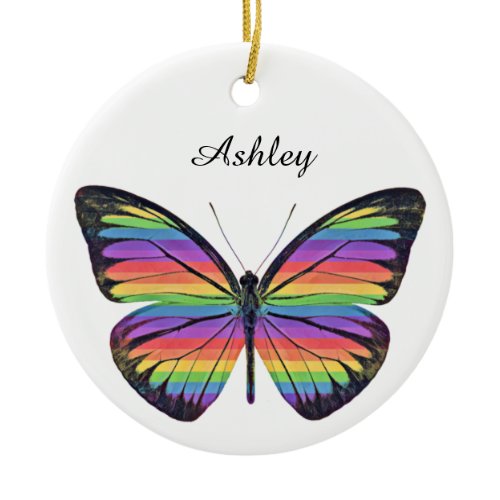 Personalized Butterfly Ornament