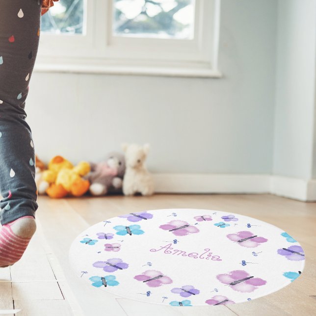 Personalized Butterfly Rug (Creator Uploaded)