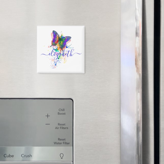 Personalized butterfly splatter  magnet (In Situ (Fridge))