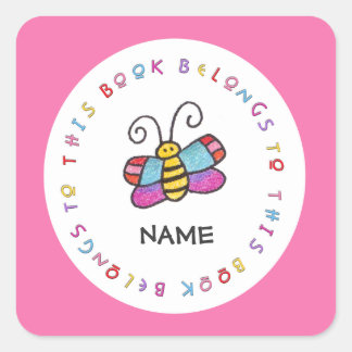 Personalized Butterfly Sticker