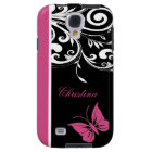 Personalized Butterfly Swirls Cranberry Pink