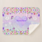 Personalized, Butterfly Throw Blanket for Girls