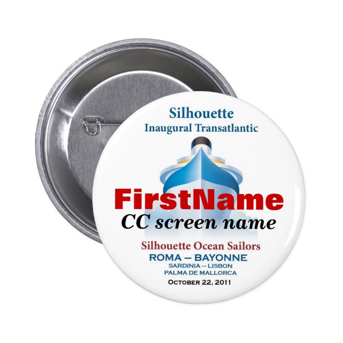 Personalized Button #3 (first & CC screen name)