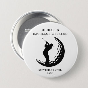 Personalized Button Bachelor Golf Weekend