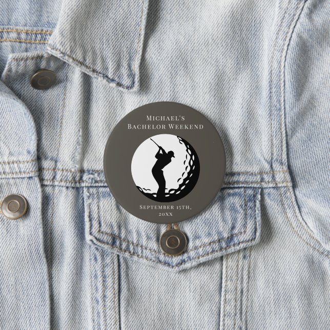 Personalized Button | Bachelor Golf Weekend (In Situ)