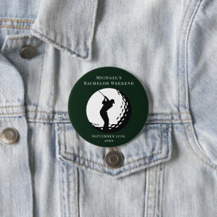 Personalized Button   Bachelor Golf Weekend