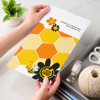 Personalized Buzz Bee and QR code Business Envelope Mailers