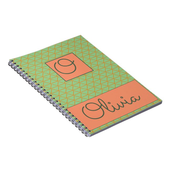 Personalized by Name Design Spiral Notebook (Right Side)