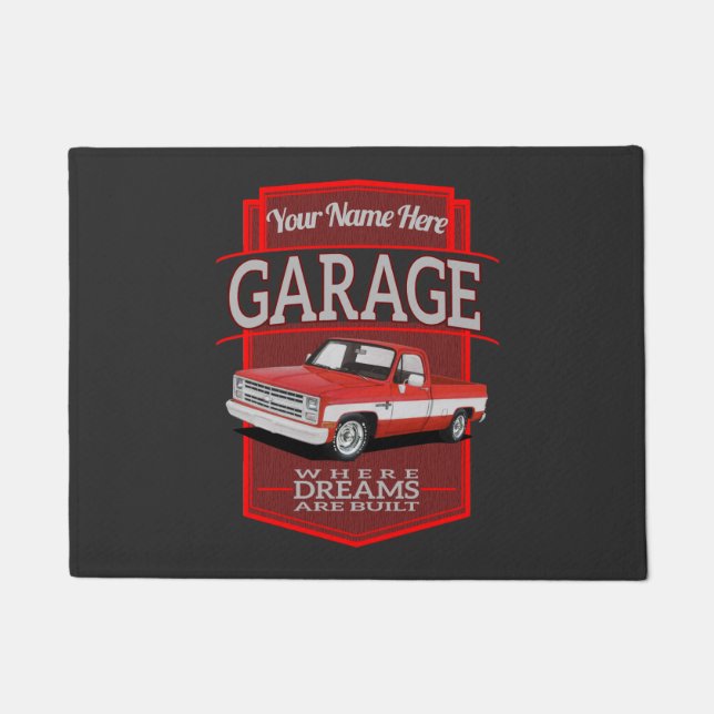 Personalized C10 Garage Doormat (Front)
