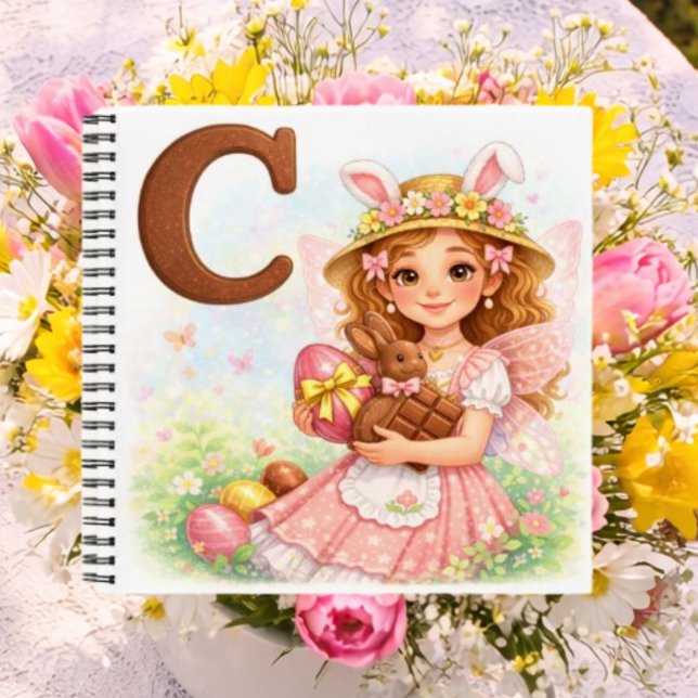 Personalized C Chocolate Gift for Girls Notebook (Creator Uploaded)