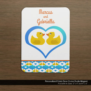 Personalized Cabin Door Cruise Ducks Magnet