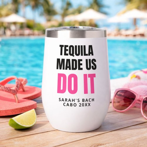 Personalized Cabo Bach Party Wine Tumbler