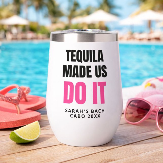 Personalized Cabo Bach Party Wine Tumbler (Creator Uploaded)