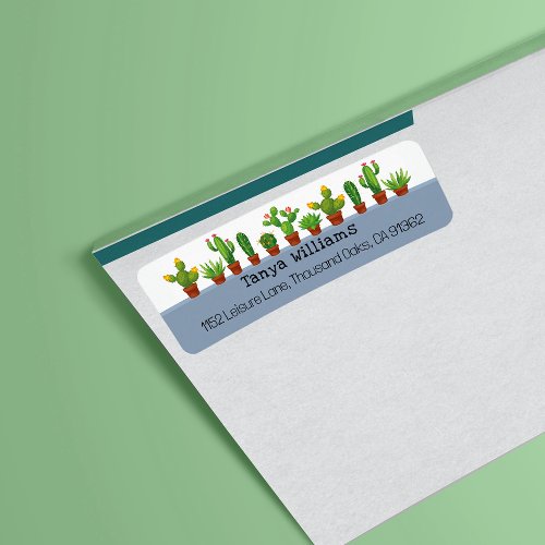 Personalized Cactus and Succulent  Label