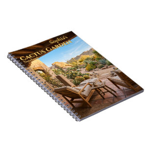 Personalized Cactus Garden Spiral Notebook