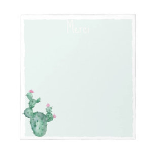 personalized cactus notepads