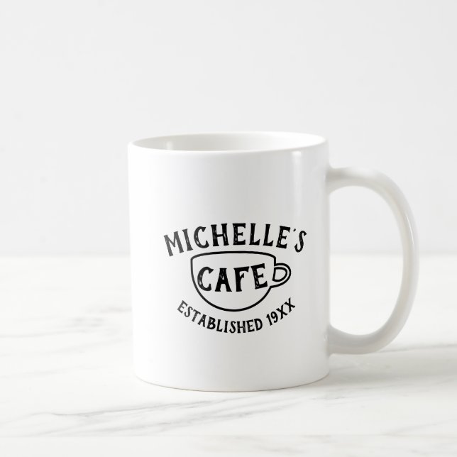 Personalized Cafe Coffee Mug (Right)