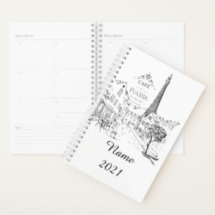 Personalized Cafe Paris Planner
