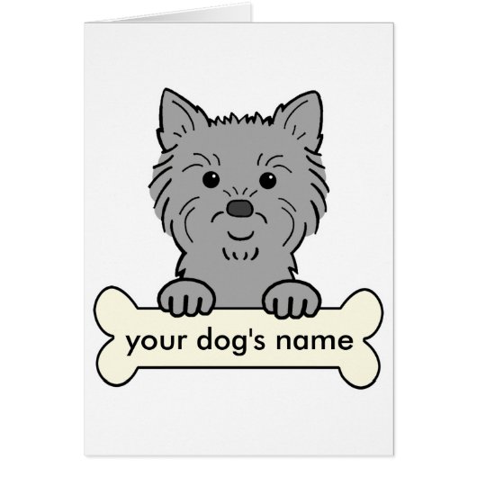 Personalized Cairn Terrier Cards (Front)