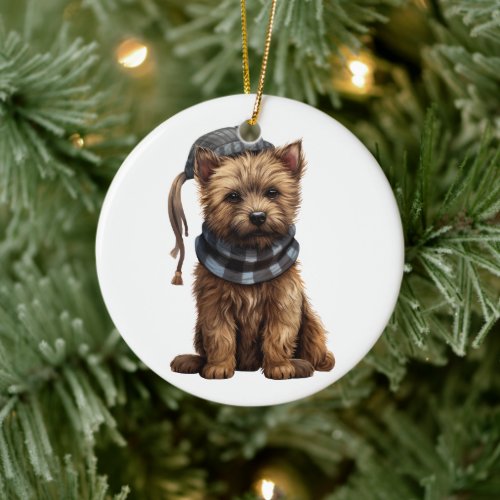 Personalized Cairn Terrier Dog Ceramic Ornament