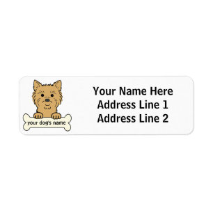 Personalized Cairn Terrier Label