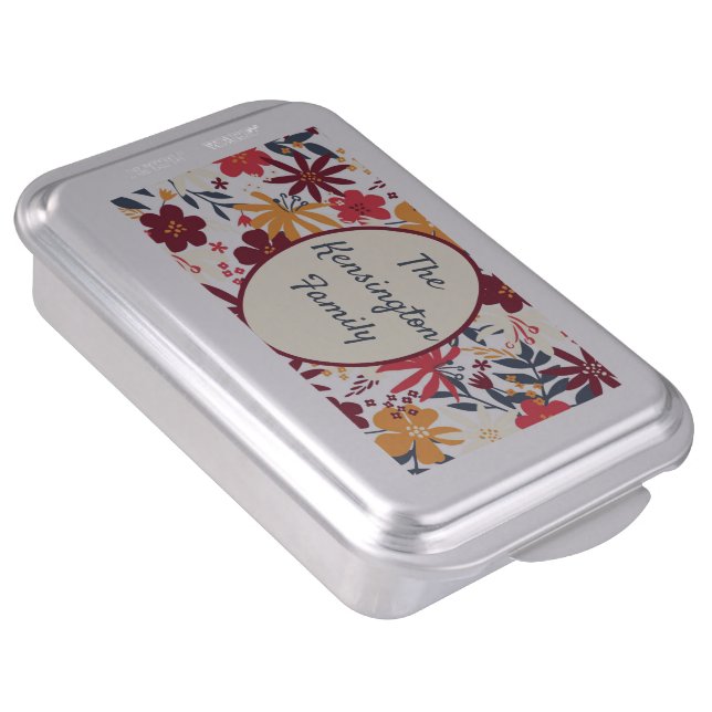 PERSONALIZED CAKE PAN, BOHO DESIGN PAN (Side)