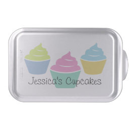 Personalized cake pan for cupcake baking and more