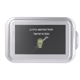 Personalized Cake Pan, Frankenstein Halloween Pan