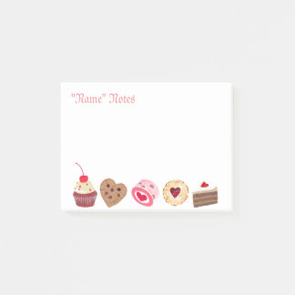Personalized Cake Sweets Notes