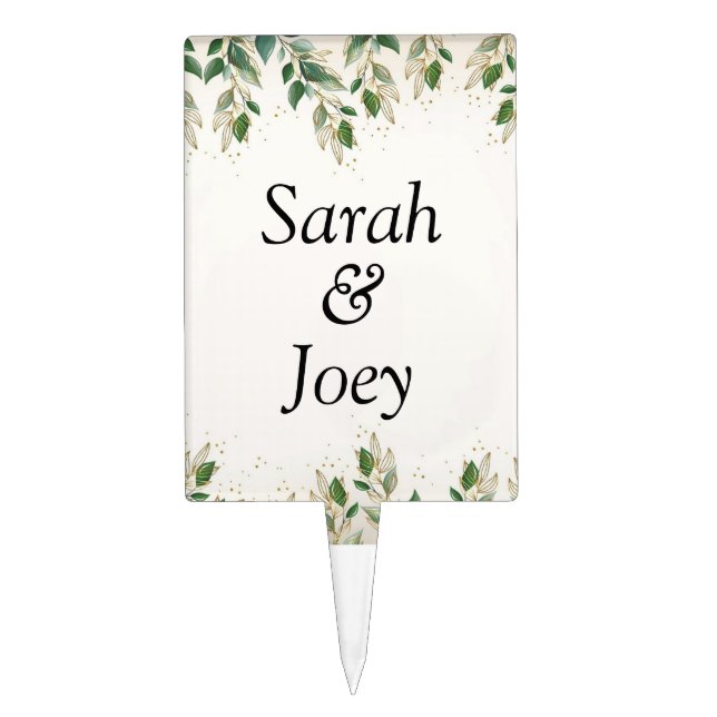 Personalized cake topper (Front)