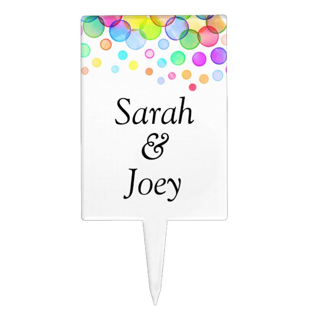 Personalized cake topper (Front)