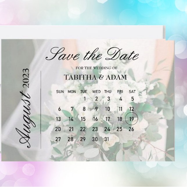 personalized calendar "save the date" invitation (Creator Uploaded)