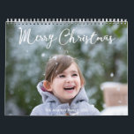 Personalized Calendar Snowing Christmas<br><div class="desc">In Personalized calendar (January - December) with Christmas greetings you can find a lot of pictures of cute kids and their families. But you can easily replace these photo with your and make your unique and special calendar with your kids, family members or anything you love the most. United States...</div>