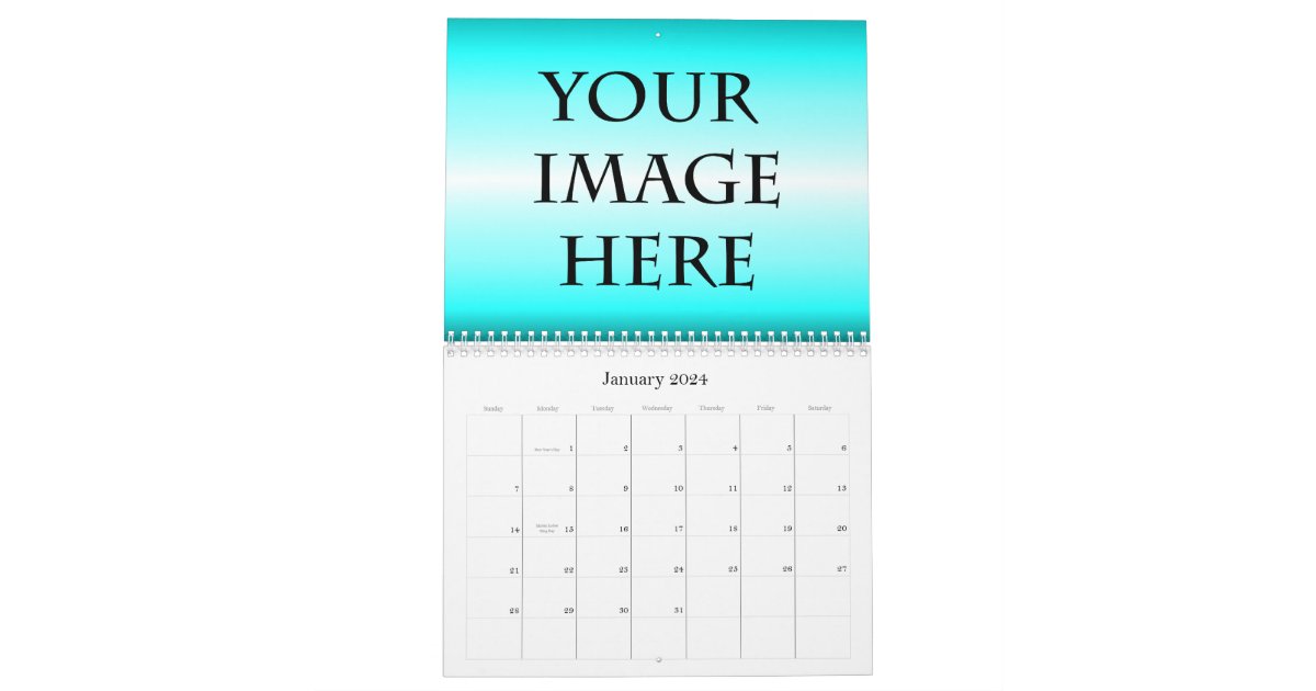Personalized Calendar Template Zazzle