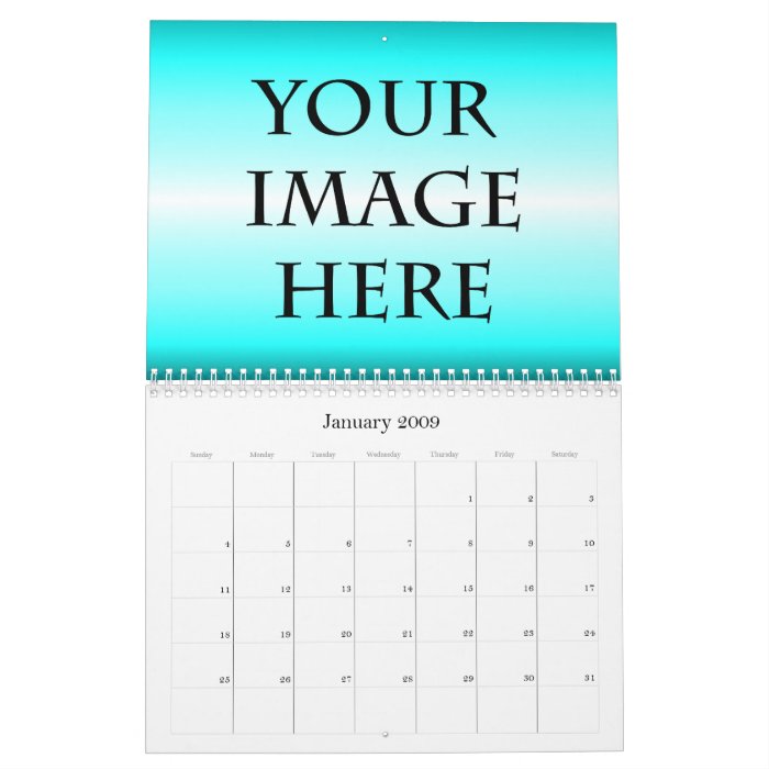 Personalized Calendar Template Zazzle